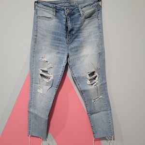 AE high rise jegging crop